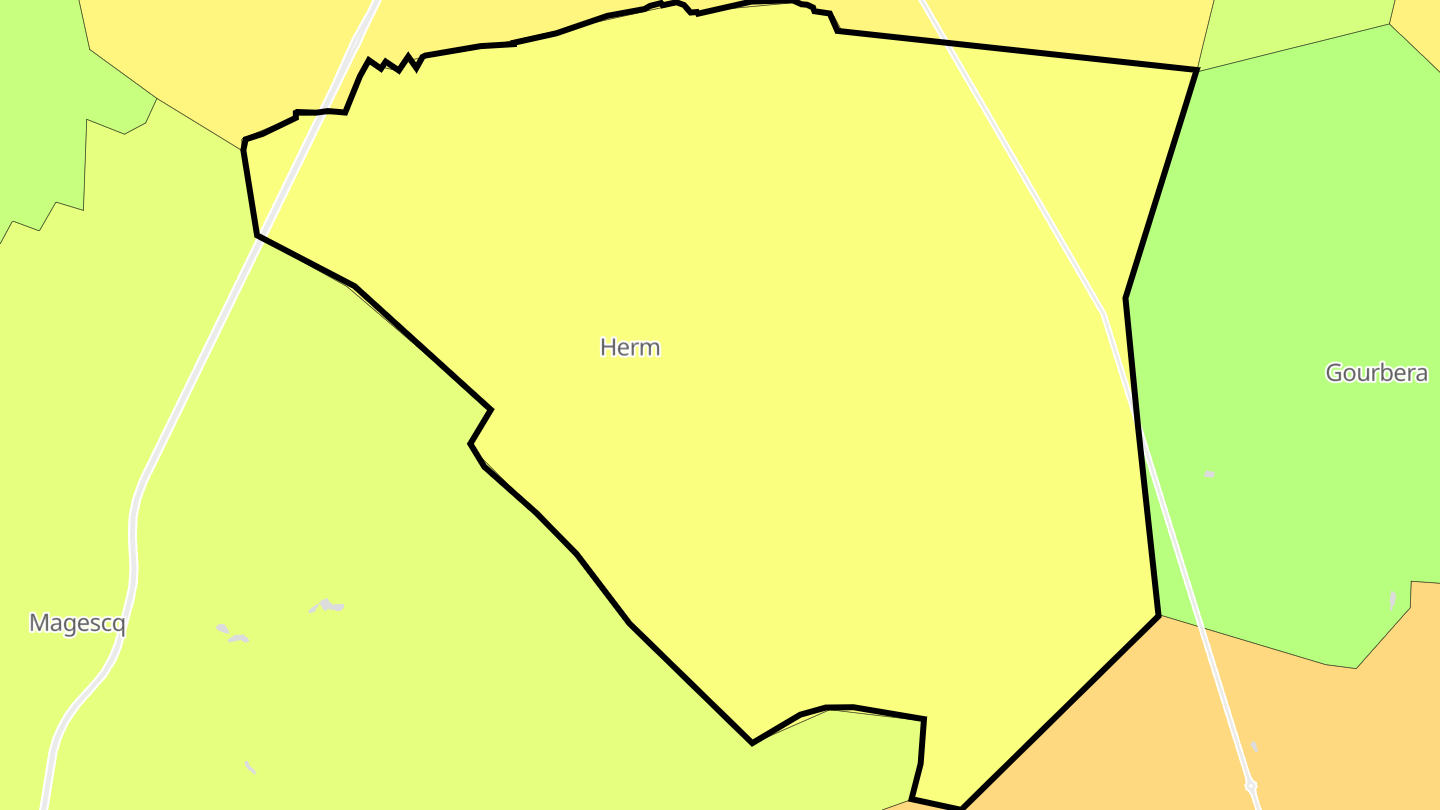 Carte des prix de l'immobilier Herm