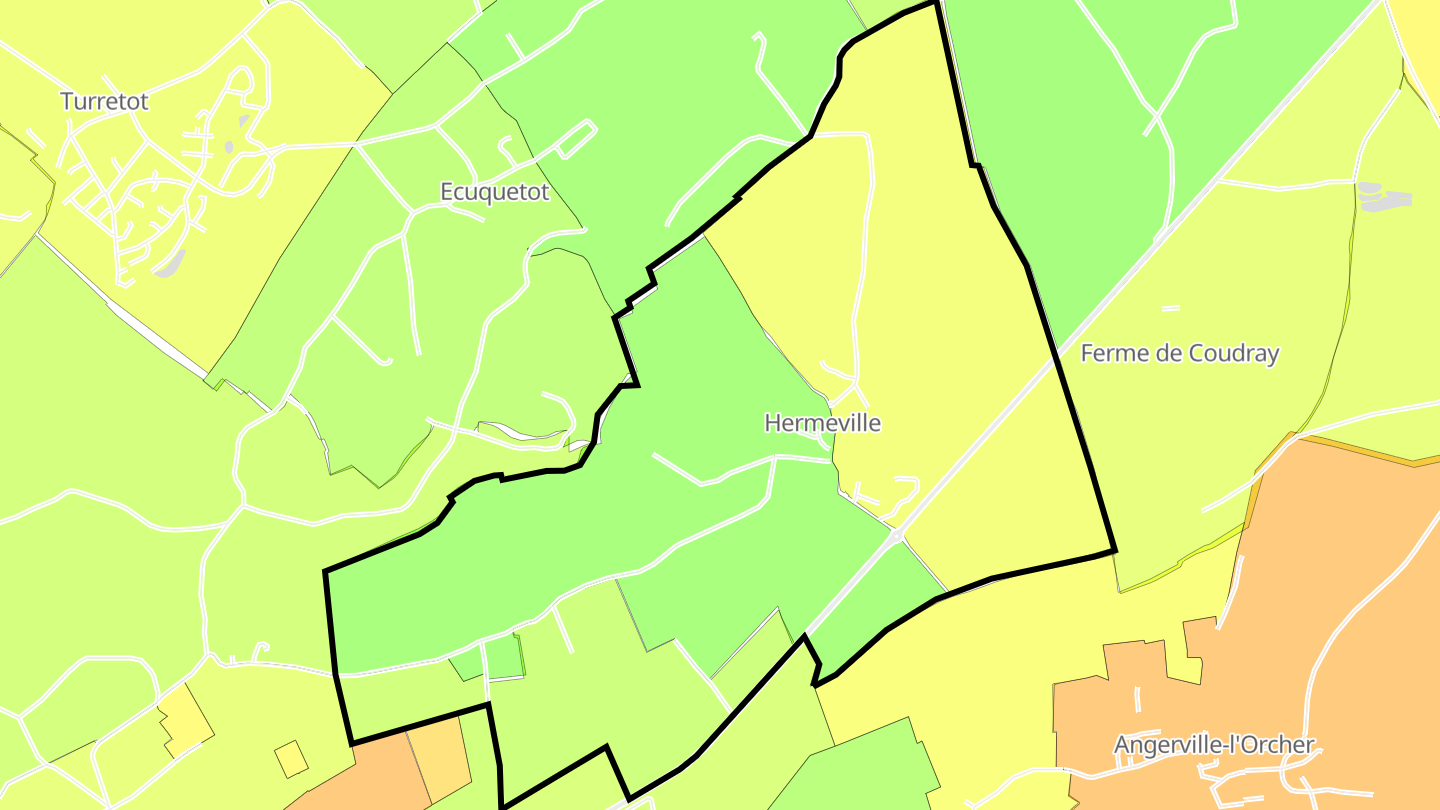 Carte des prix de l'immobilier Hermeville