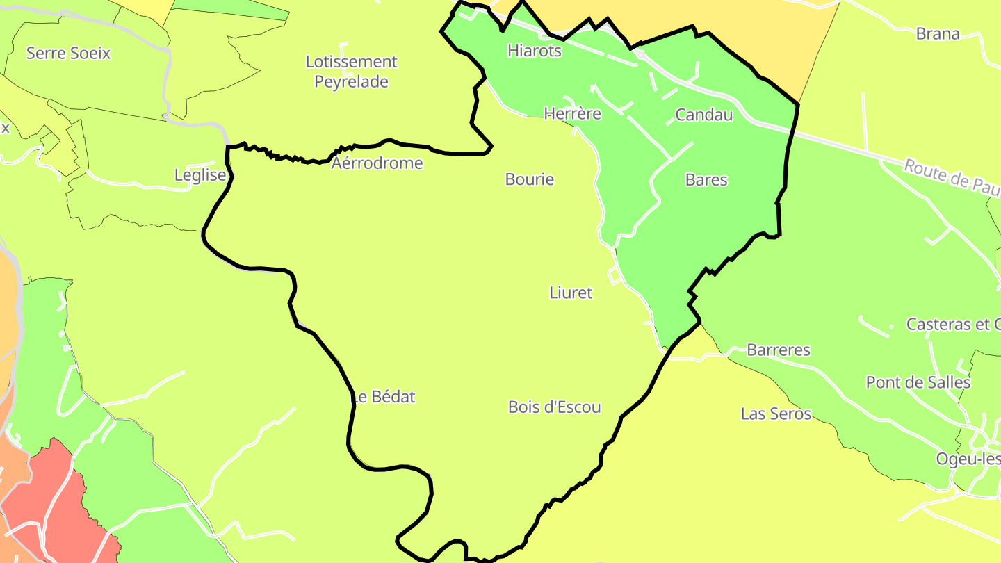 Carte des prix de l'immobilier Herrère