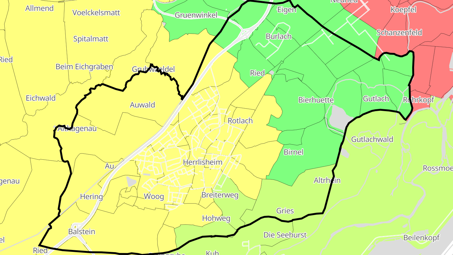 Carte des prix de l'immobilier Herrlisheim