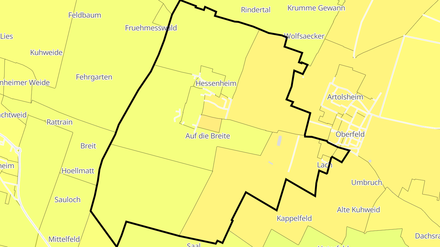 Carte des prix de l'immobilier Hessenheim