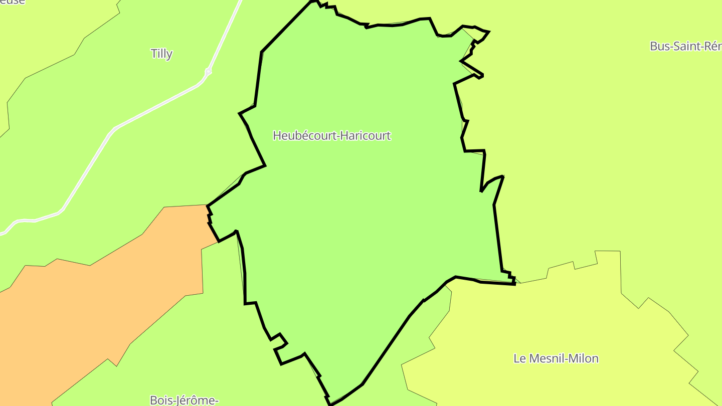 Carte des prix de l'immobilier Heubécourt-Haricourt
