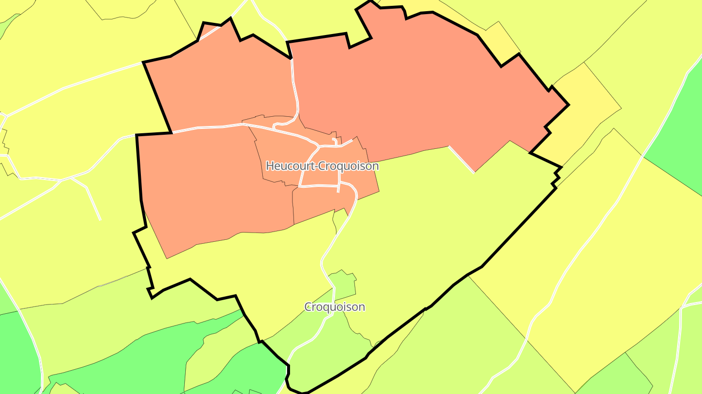 Carte des prix de l'immobilier Heucourt-Croquoison