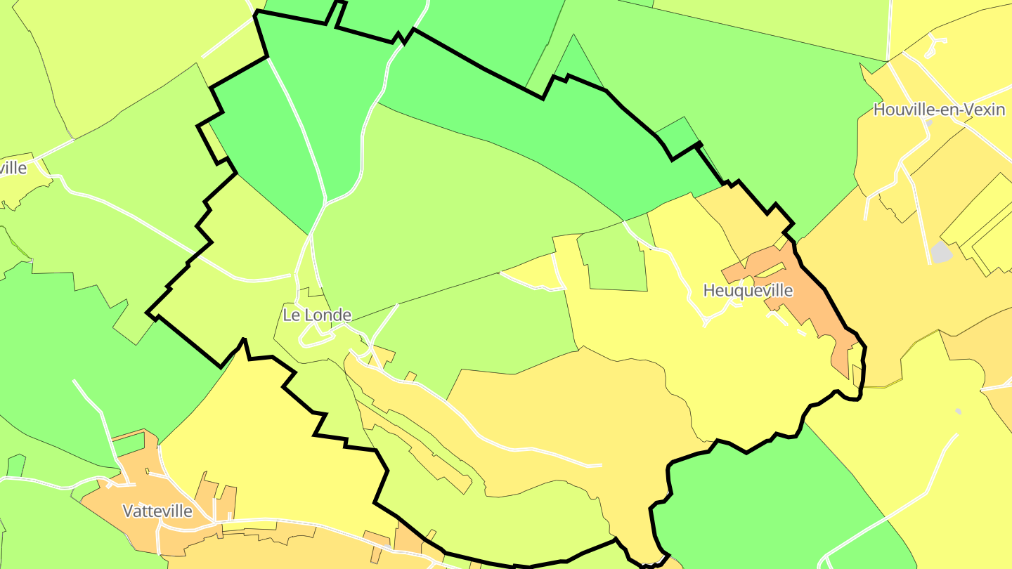 Carte des prix de l'immobilier Heuqueville