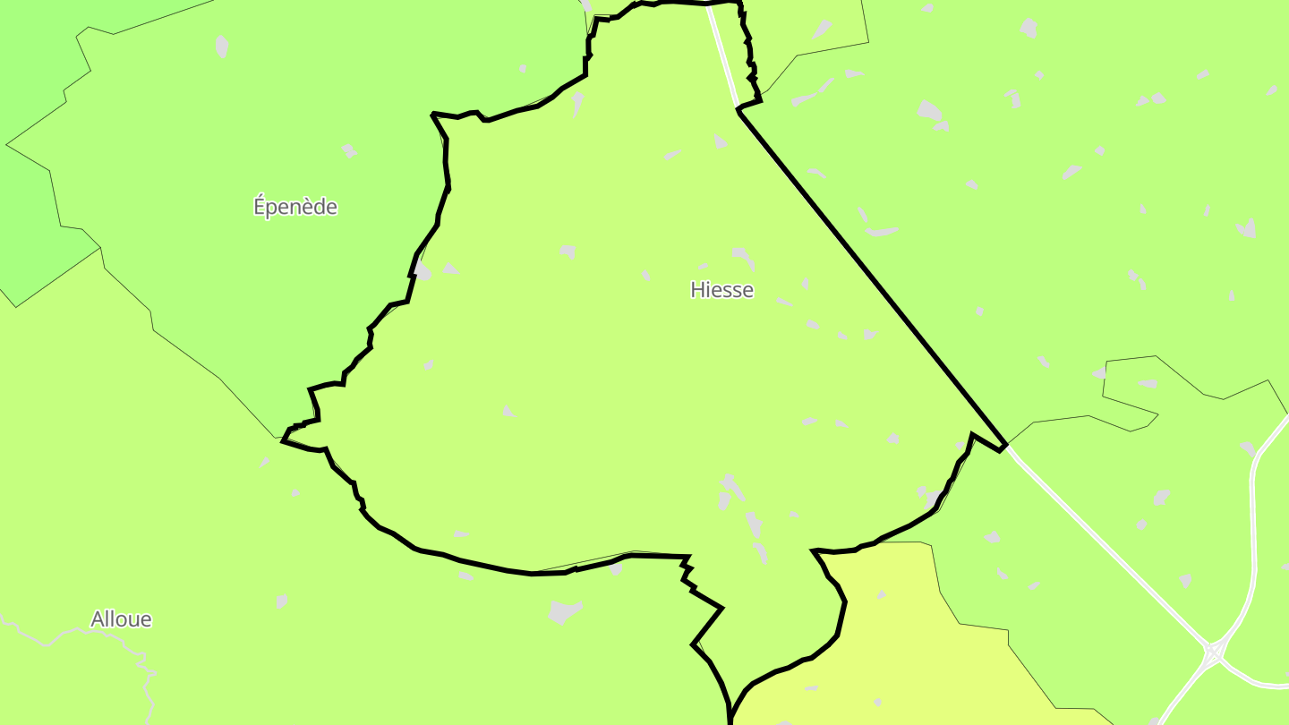 Carte des prix de l'immobilier Hiesse