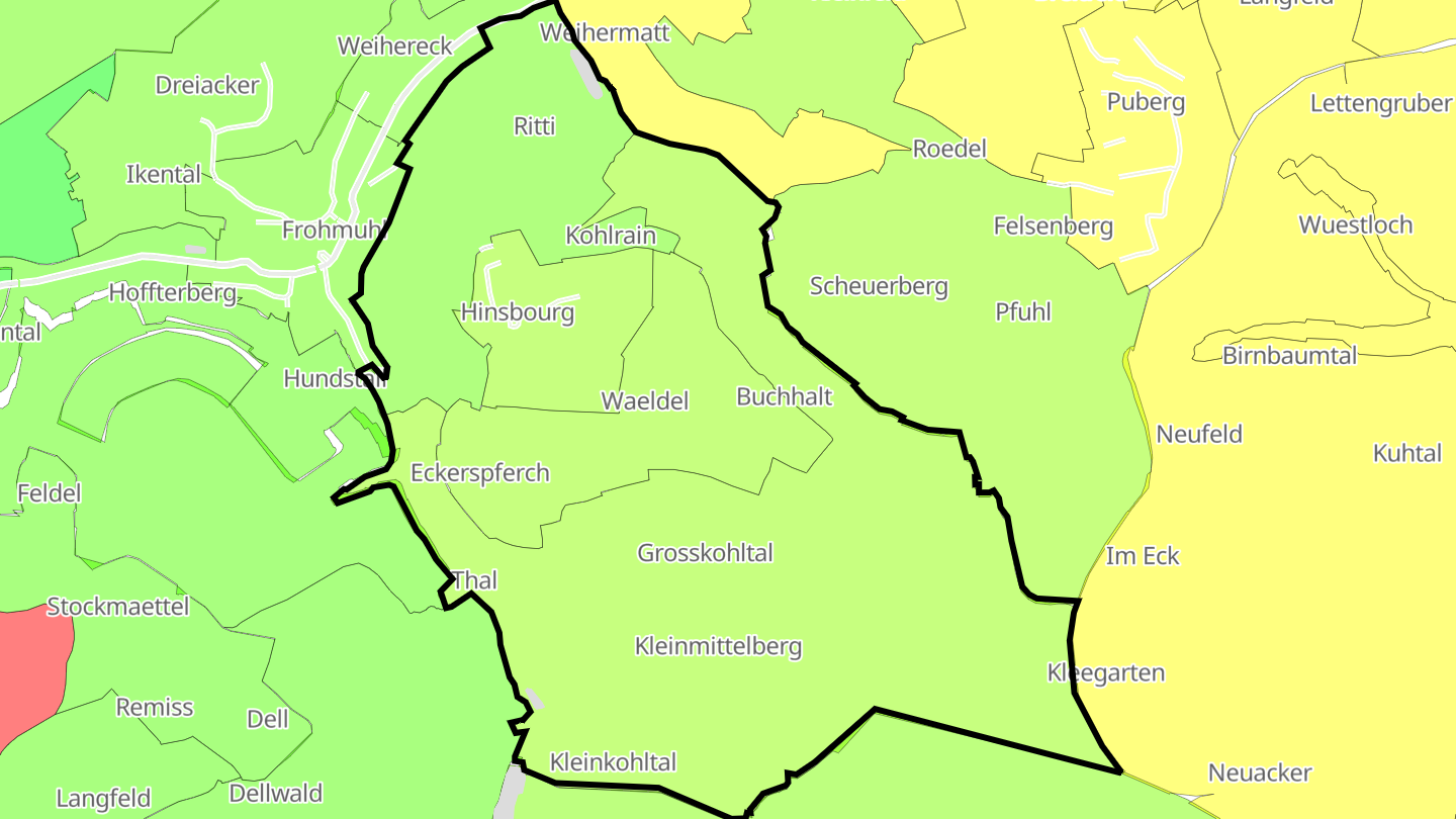 Carte des prix de l'immobilier Hinsbourg