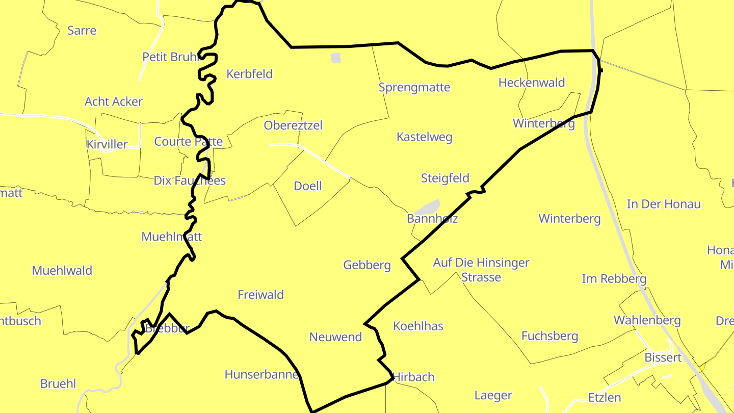 Carte des prix de l'immobilier Hinsingen