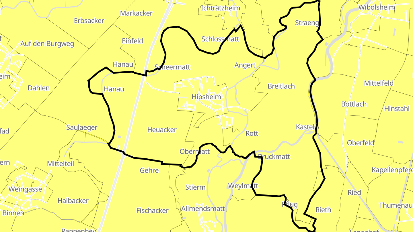 Carte des prix de l'immobilier Hipsheim