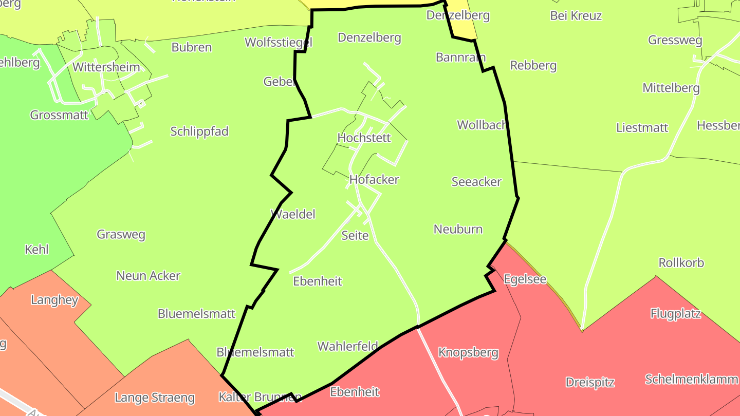 Carte des prix de l'immobilier Hochstett
