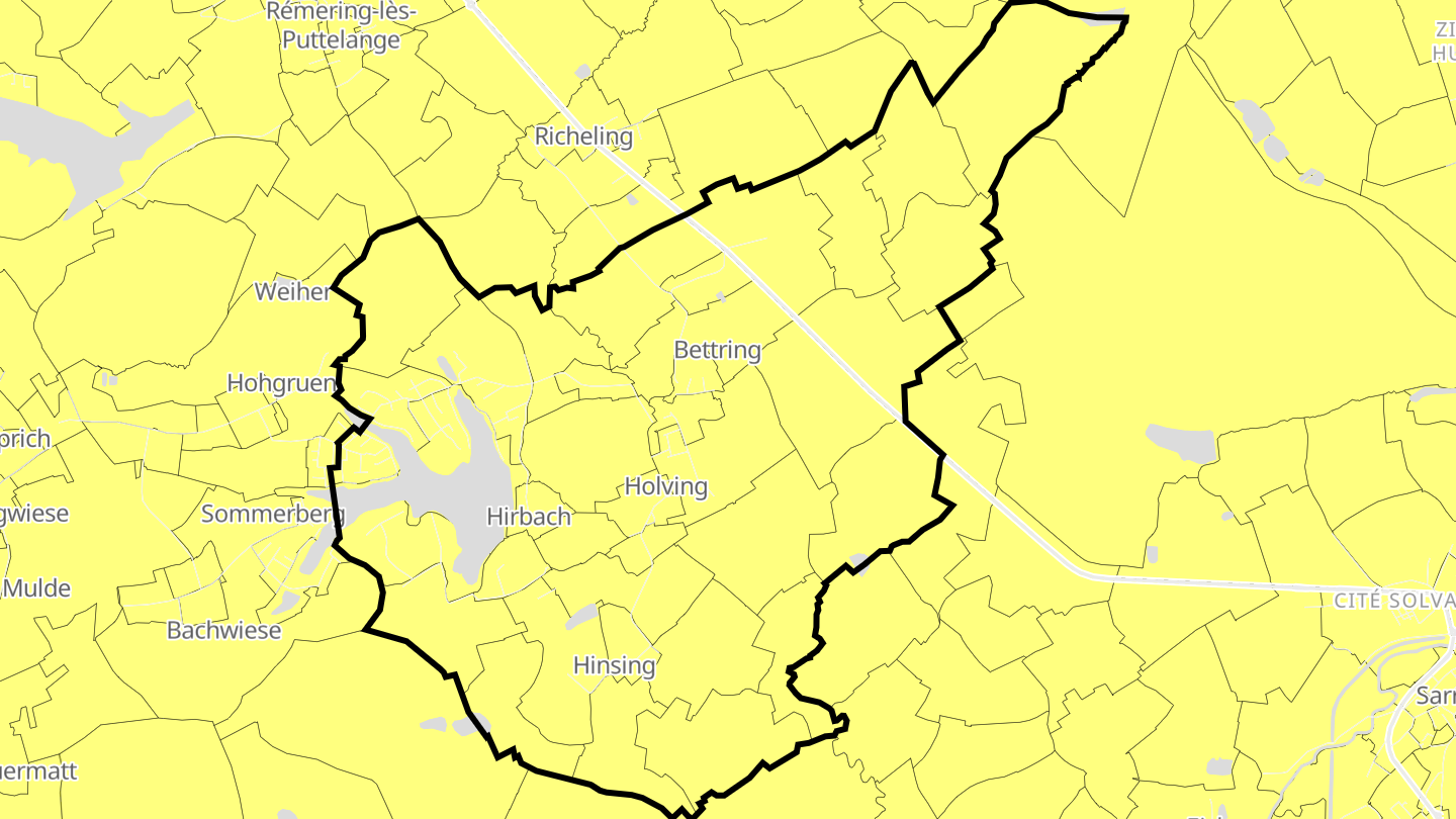 Carte des prix de l'immobilier Holving