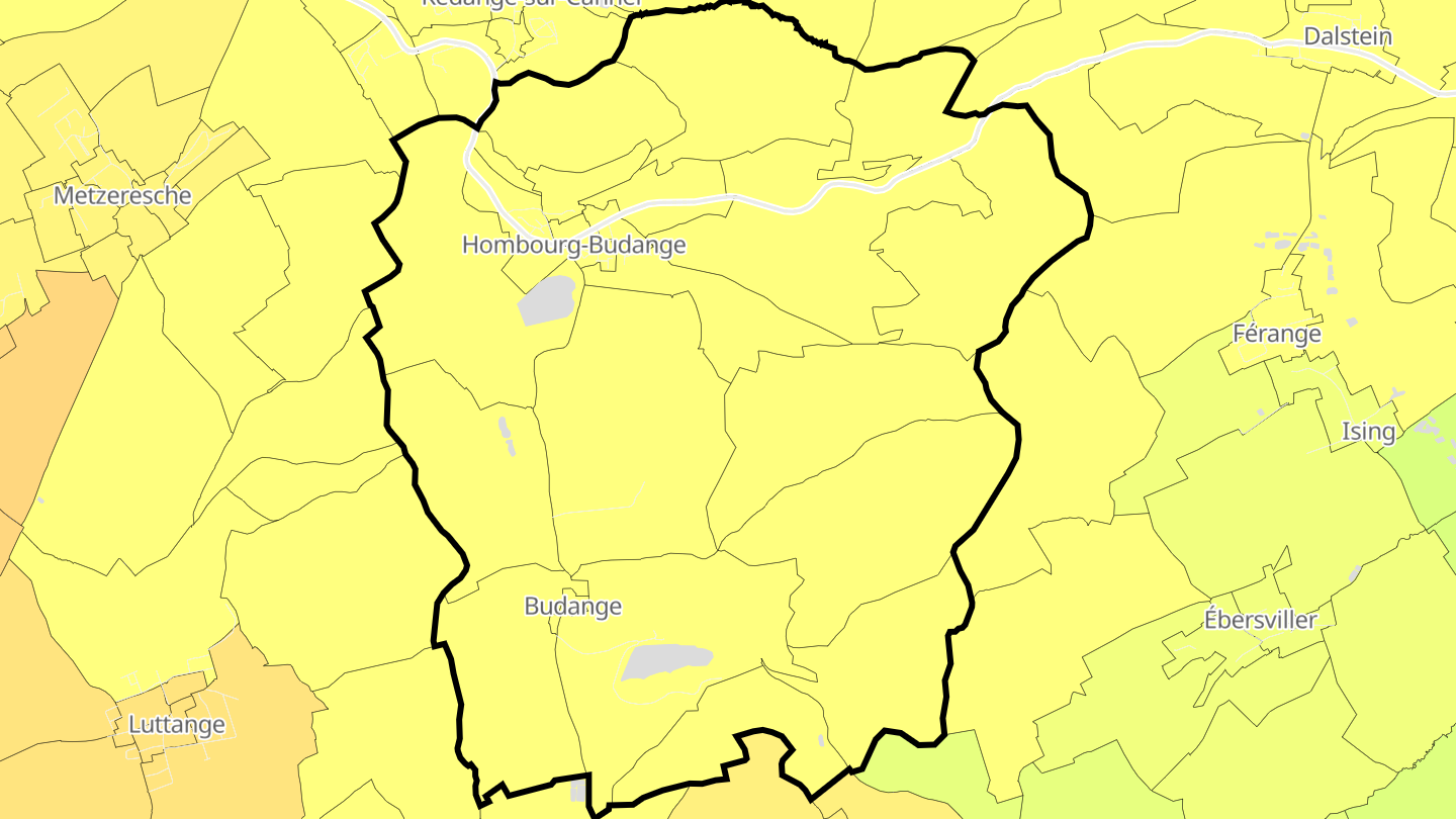 Carte des prix de l'immobilier Hombourg-Budange