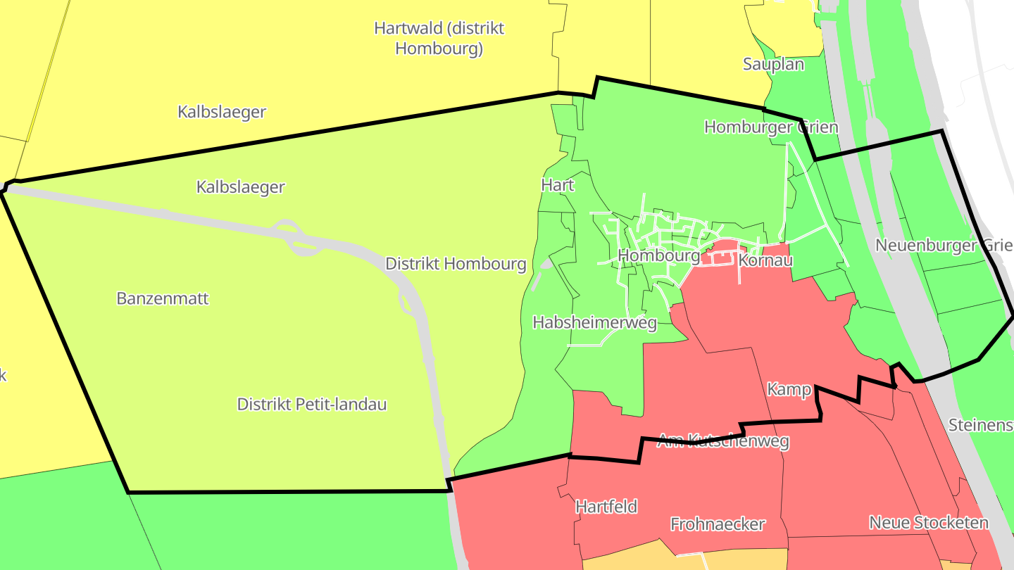 Carte des prix de l'immobilier Hombourg