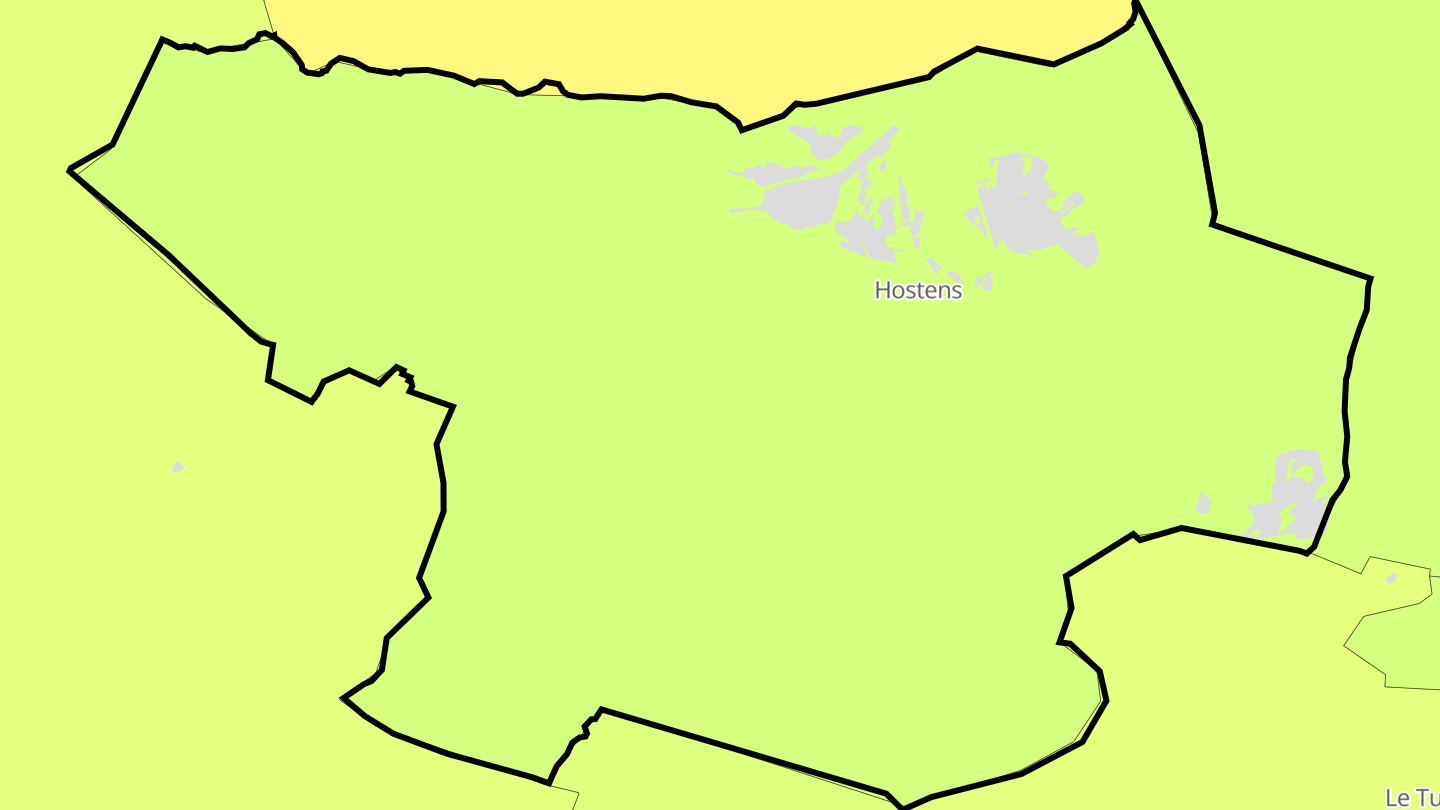 Carte des prix de l'immobilier Hostens