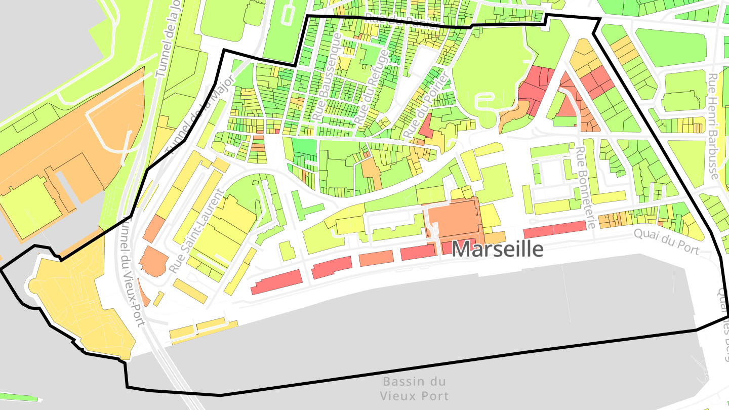Carte des prix de l'immobilier Hôtel de Ville