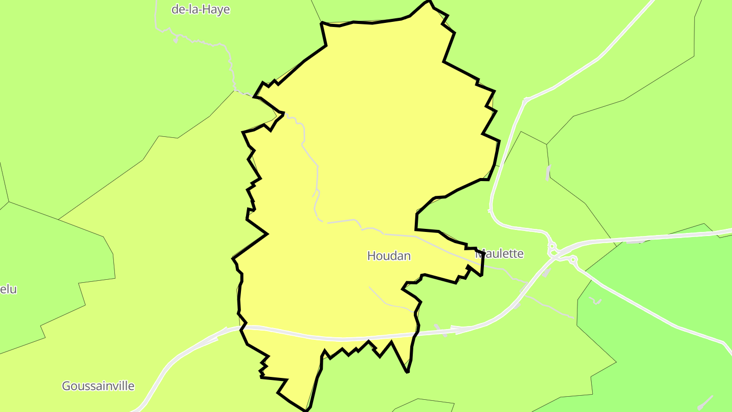 Carte des prix de l'immobilier Houdan