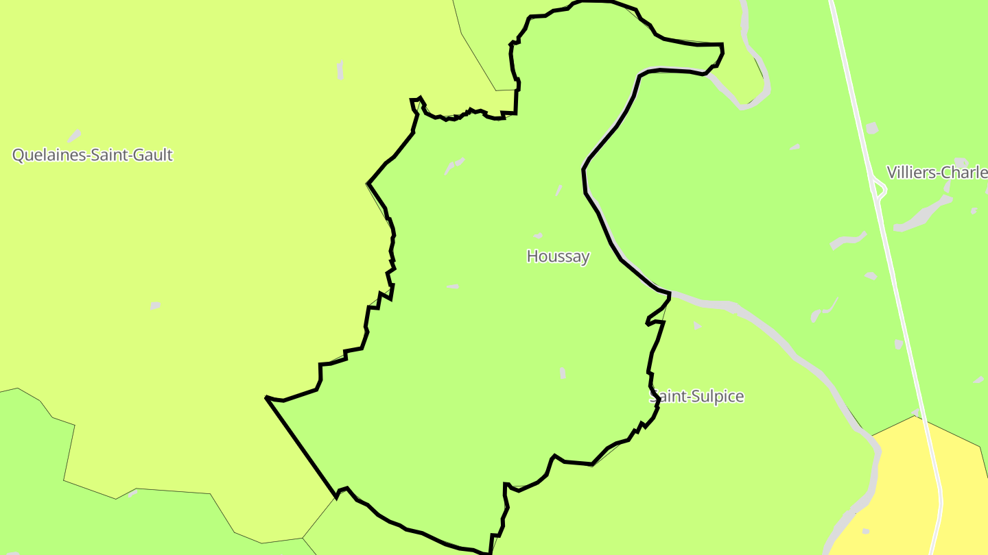 Carte des prix de l'immobilier Houssay