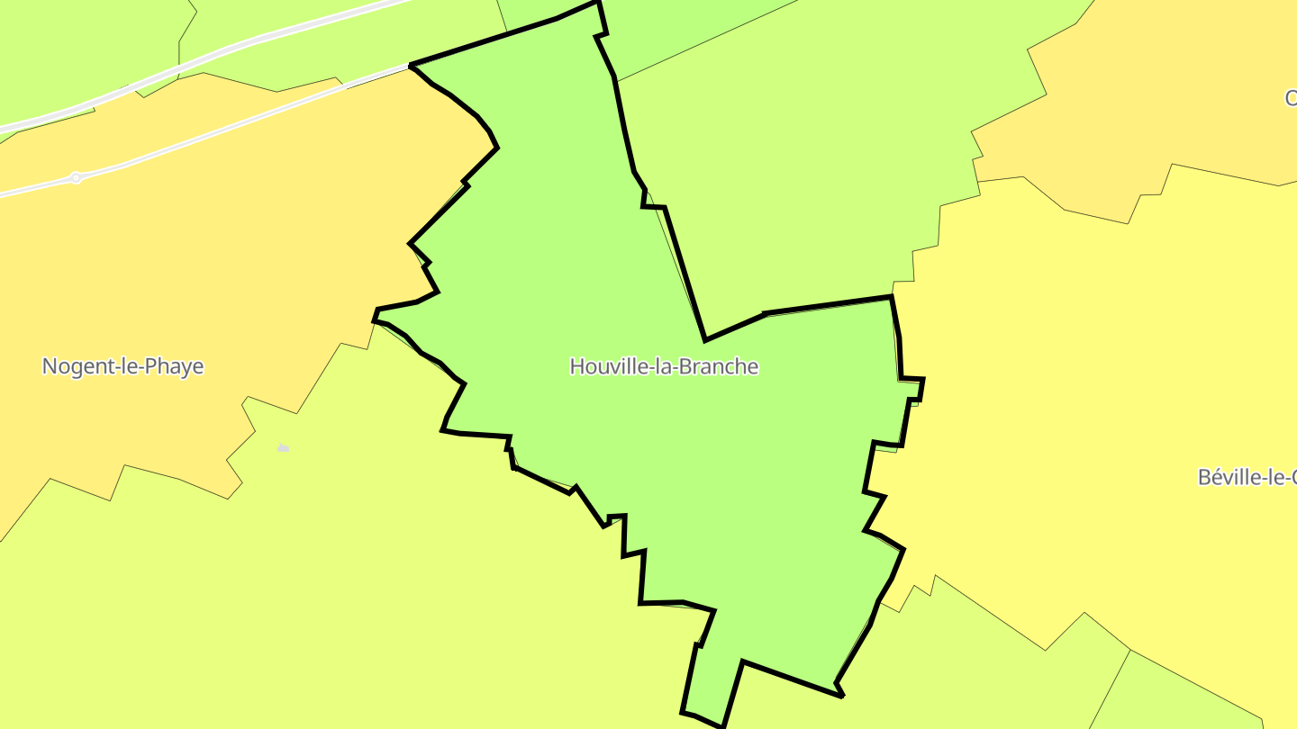 Carte des prix de l'immobilier Houville-la-Branche