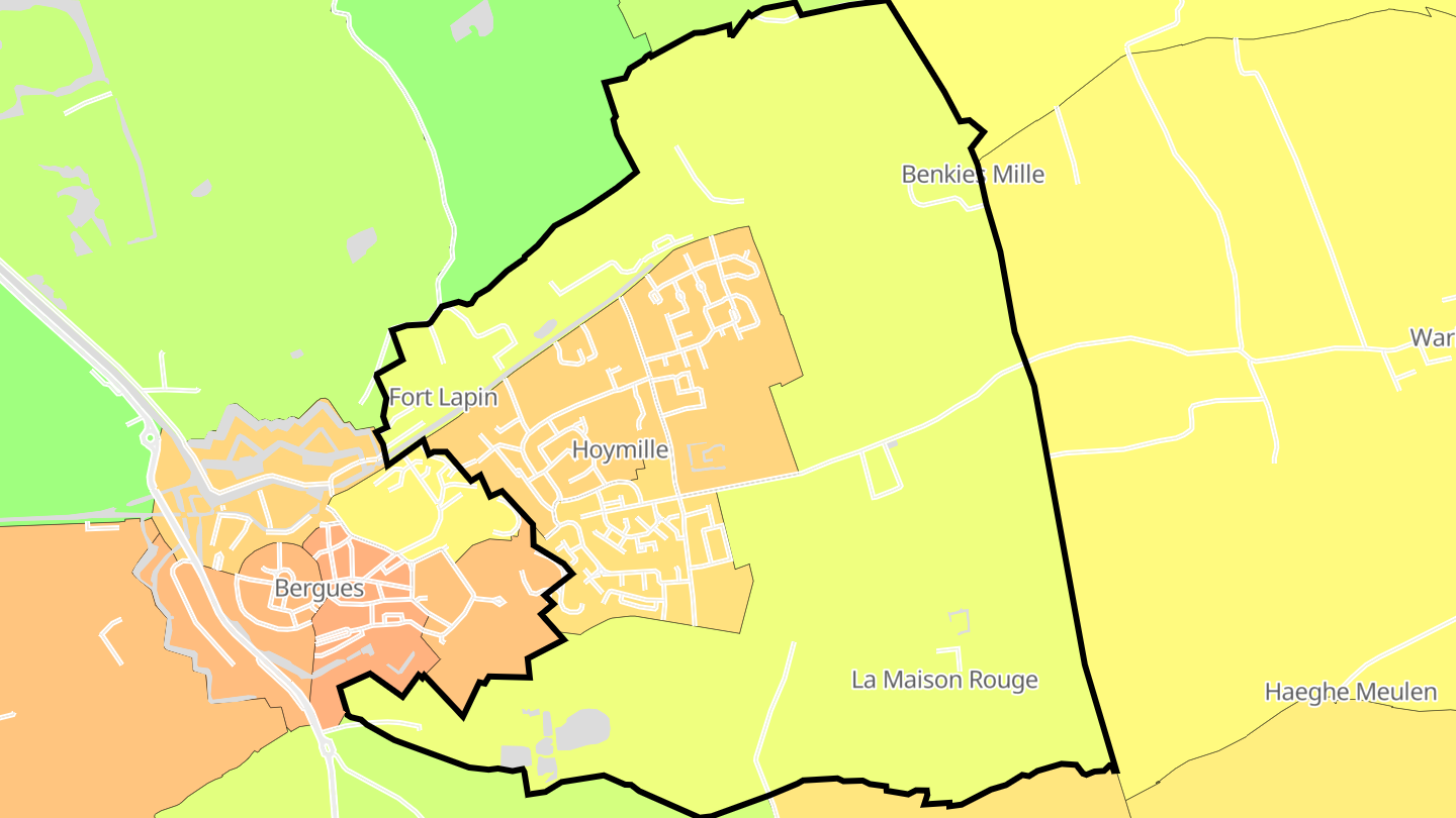 Carte des prix de l'immobilier Hoymille