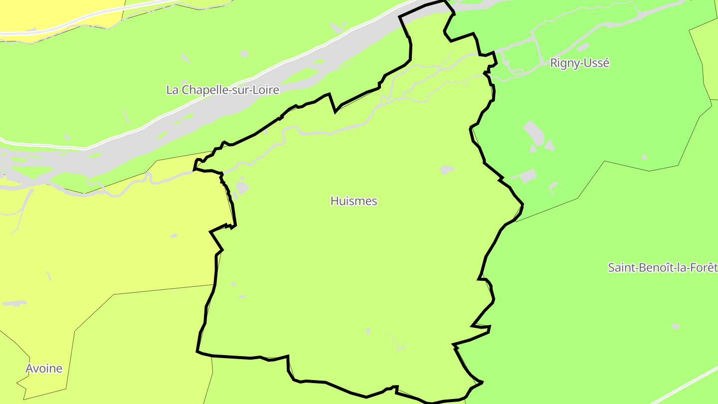 Carte des prix de l'immobilier Huismes