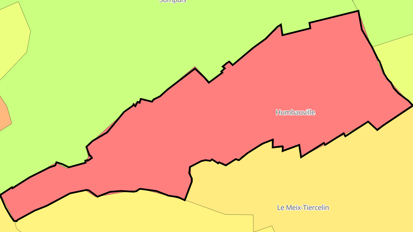 Carte des prix de l'immobilier Humbauville