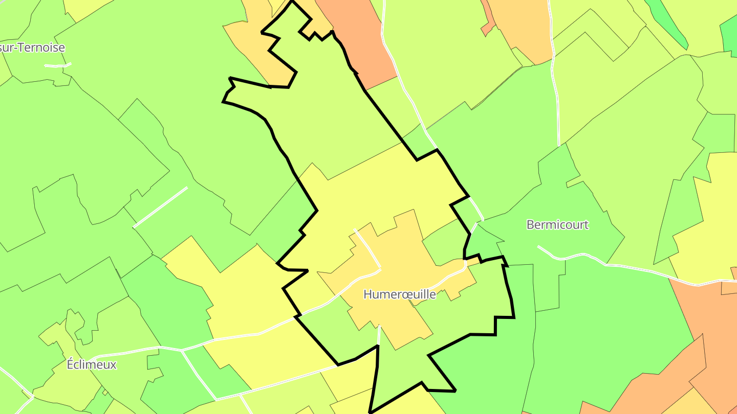Carte des prix de l'immobilier Humerœuille