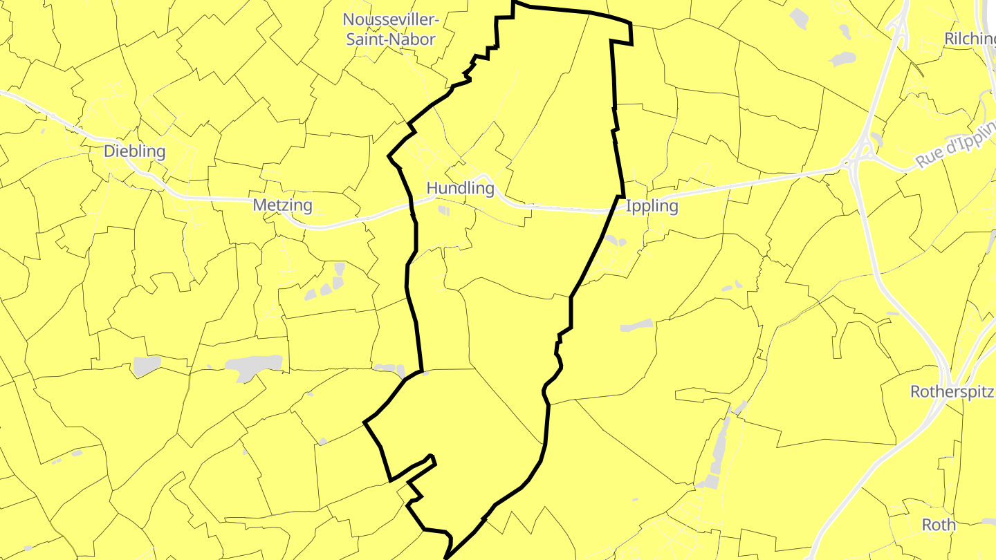 Carte des prix de l'immobilier Hundling
