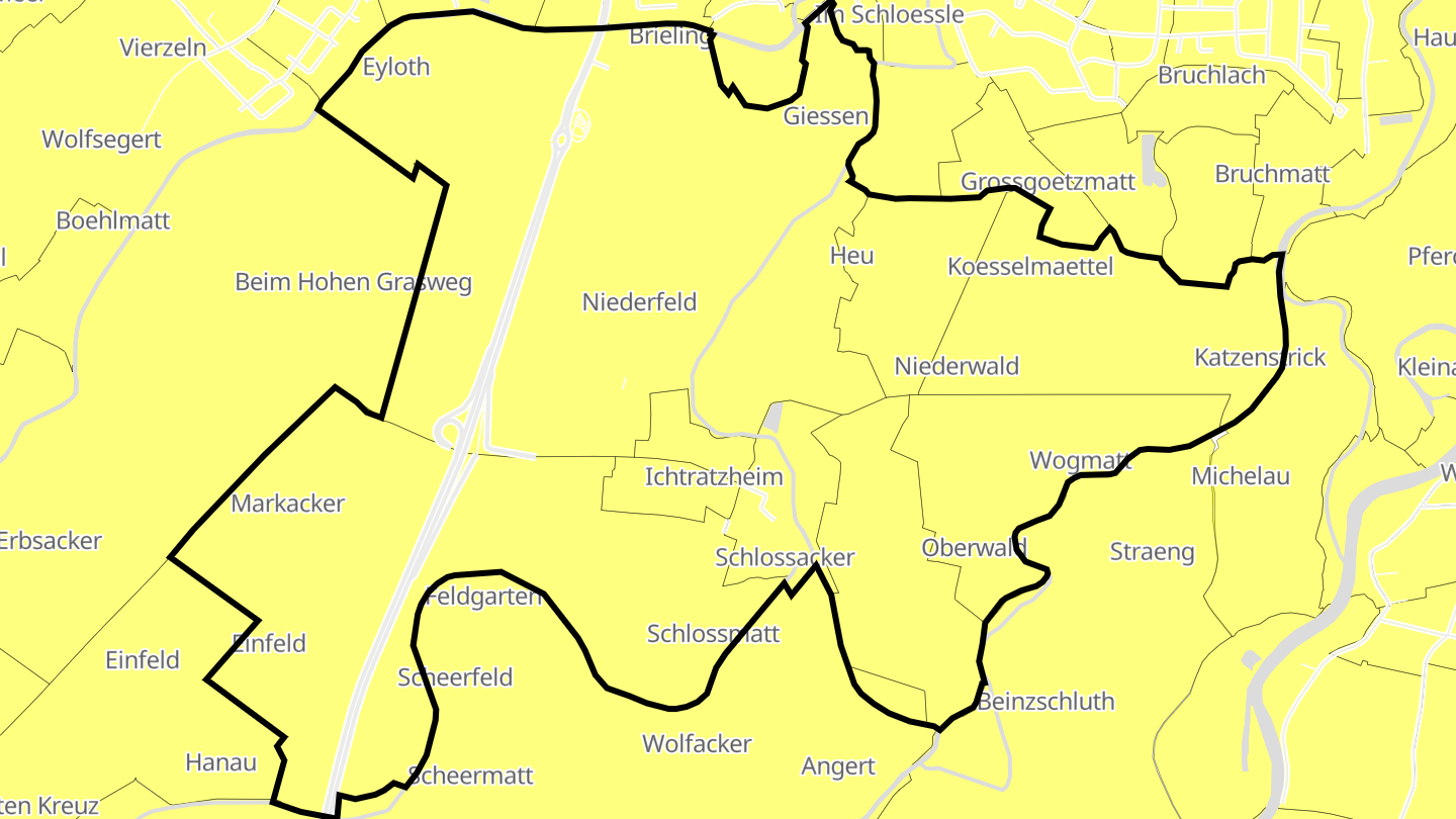 Carte des prix de l'immobilier Ichtratzheim