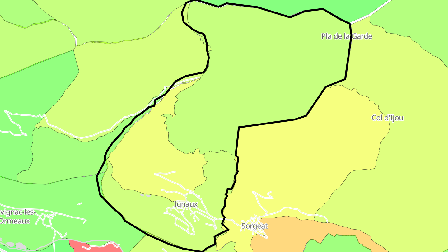 Carte des prix de l'immobilier Ignaux