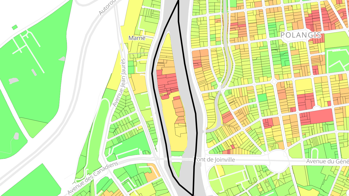 Carte des prix de l'immobilier Île Fanac