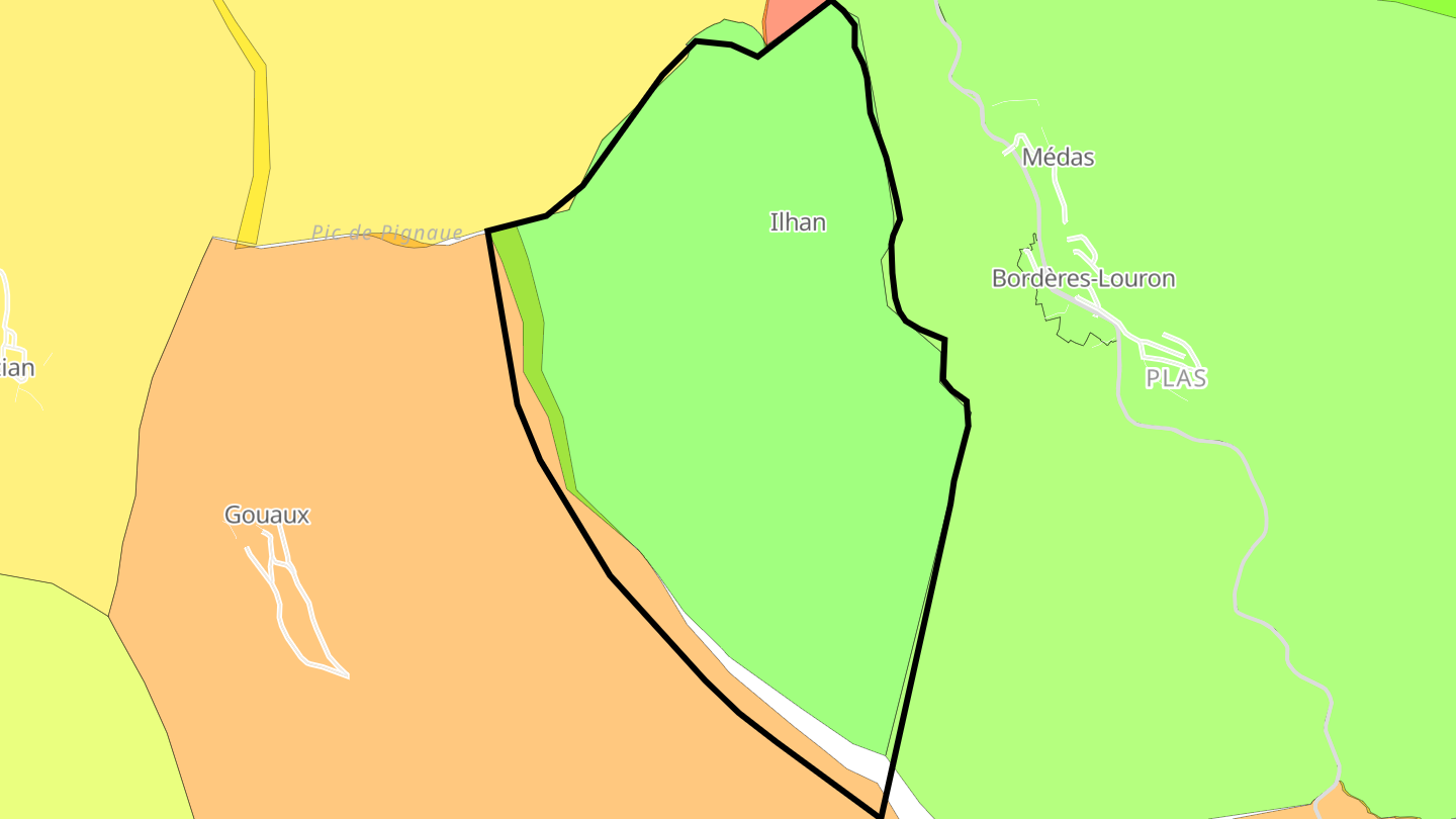 Carte des prix de l'immobilier Ilhan