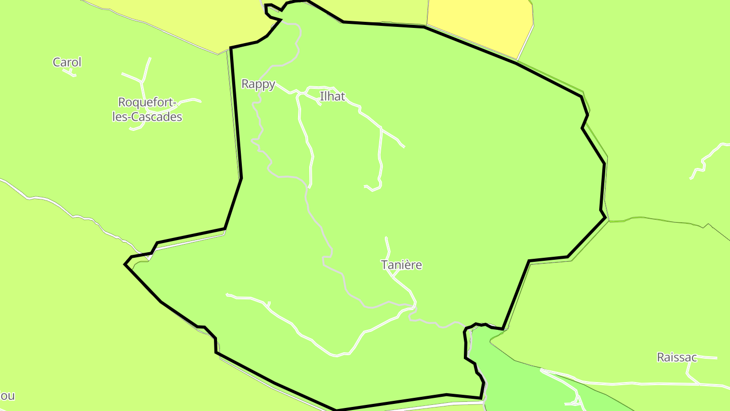 Carte des prix de l'immobilier Ilhat