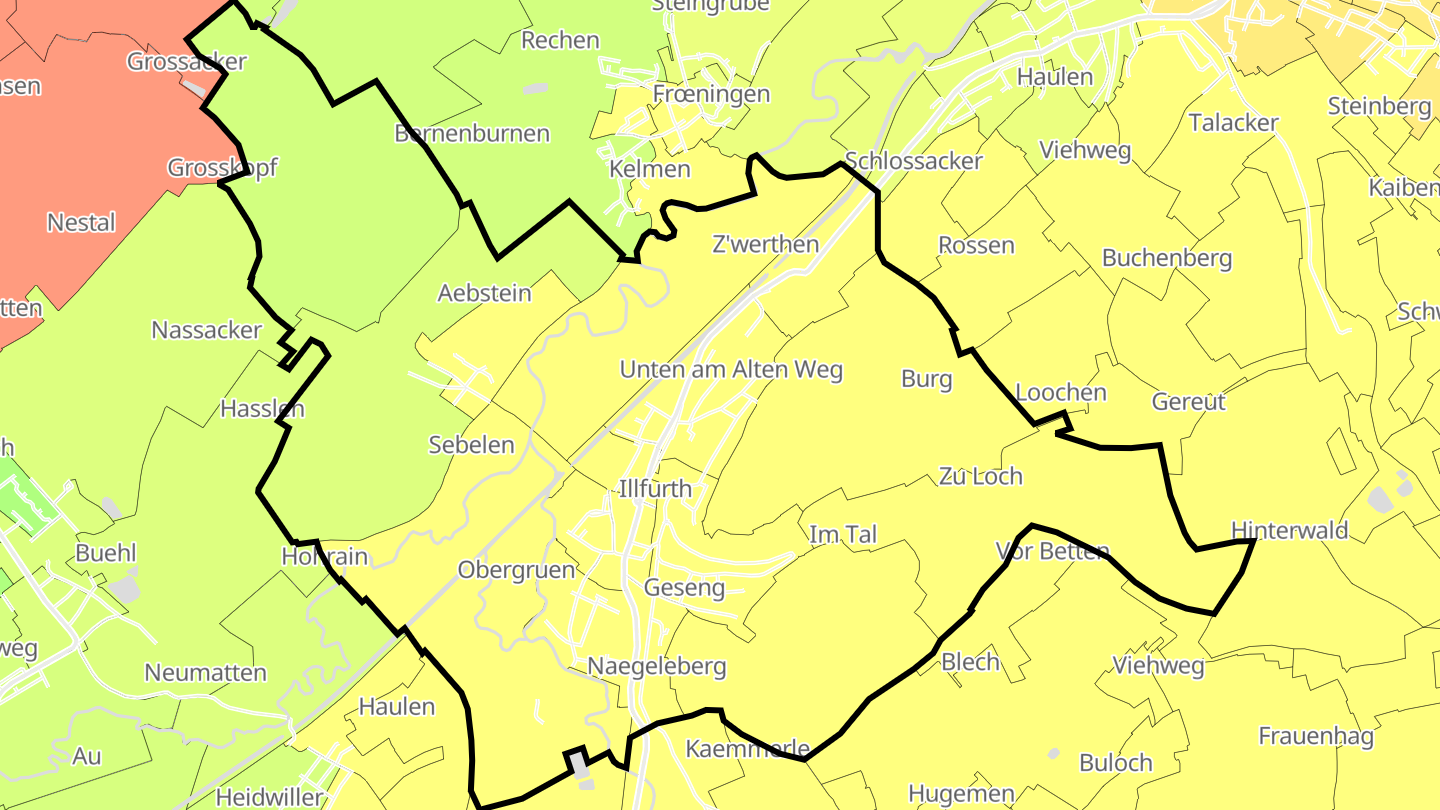 Carte des prix de l'immobilier Illfurth