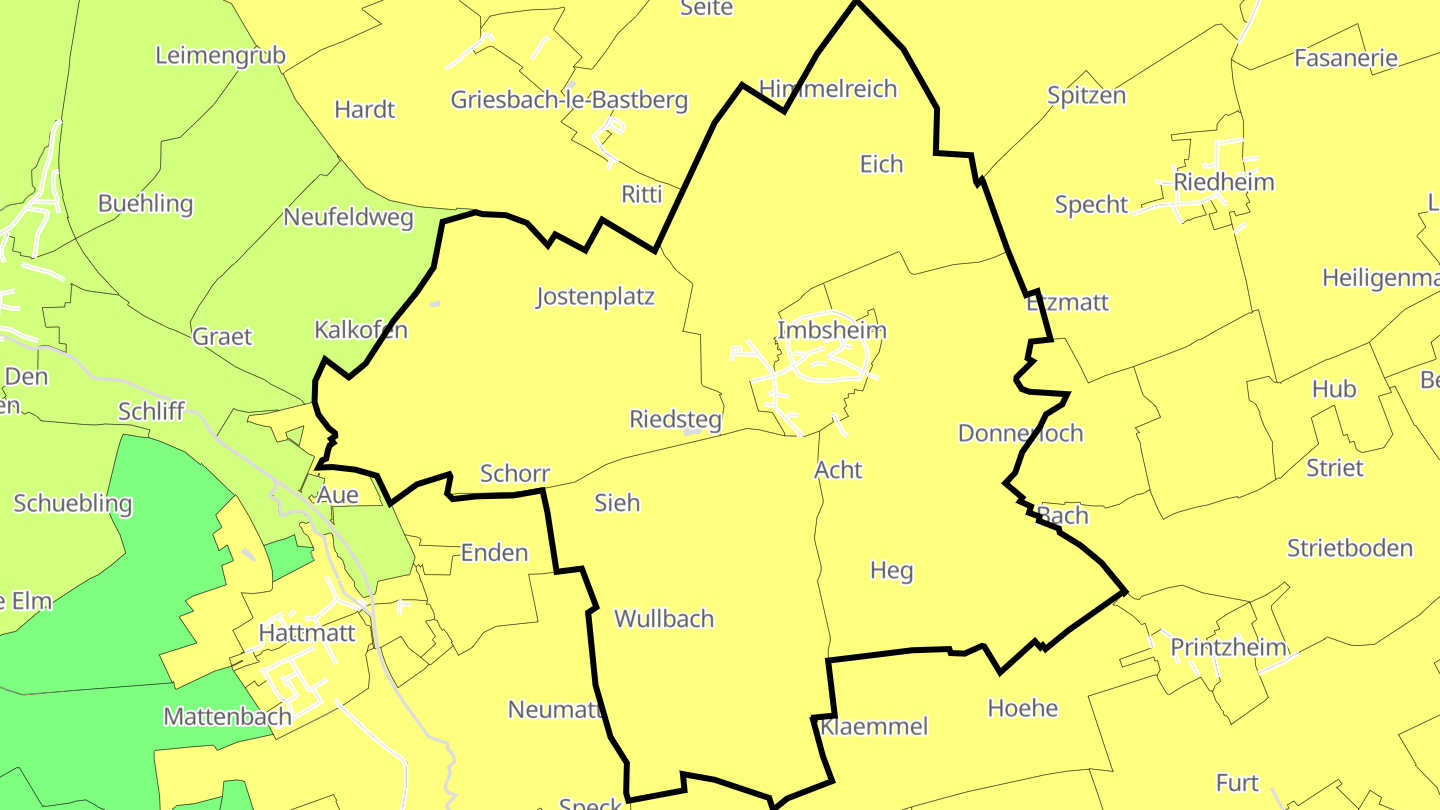 Carte des prix de l'immobilier Imbsheim