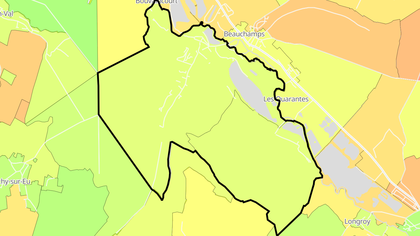 Carte des prix de l'immobilier Incheville
