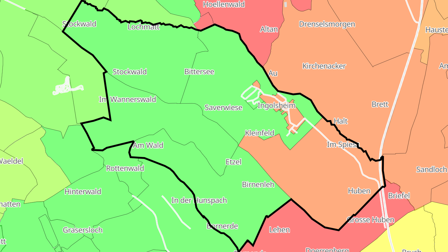 Carte des prix de l'immobilier Ingolsheim