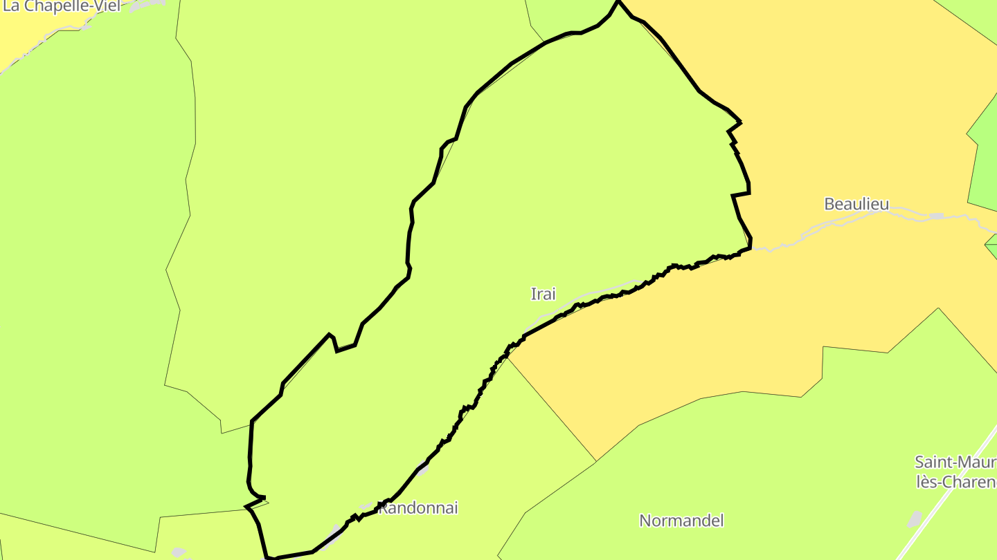 Carte des prix de l'immobilier Irai
