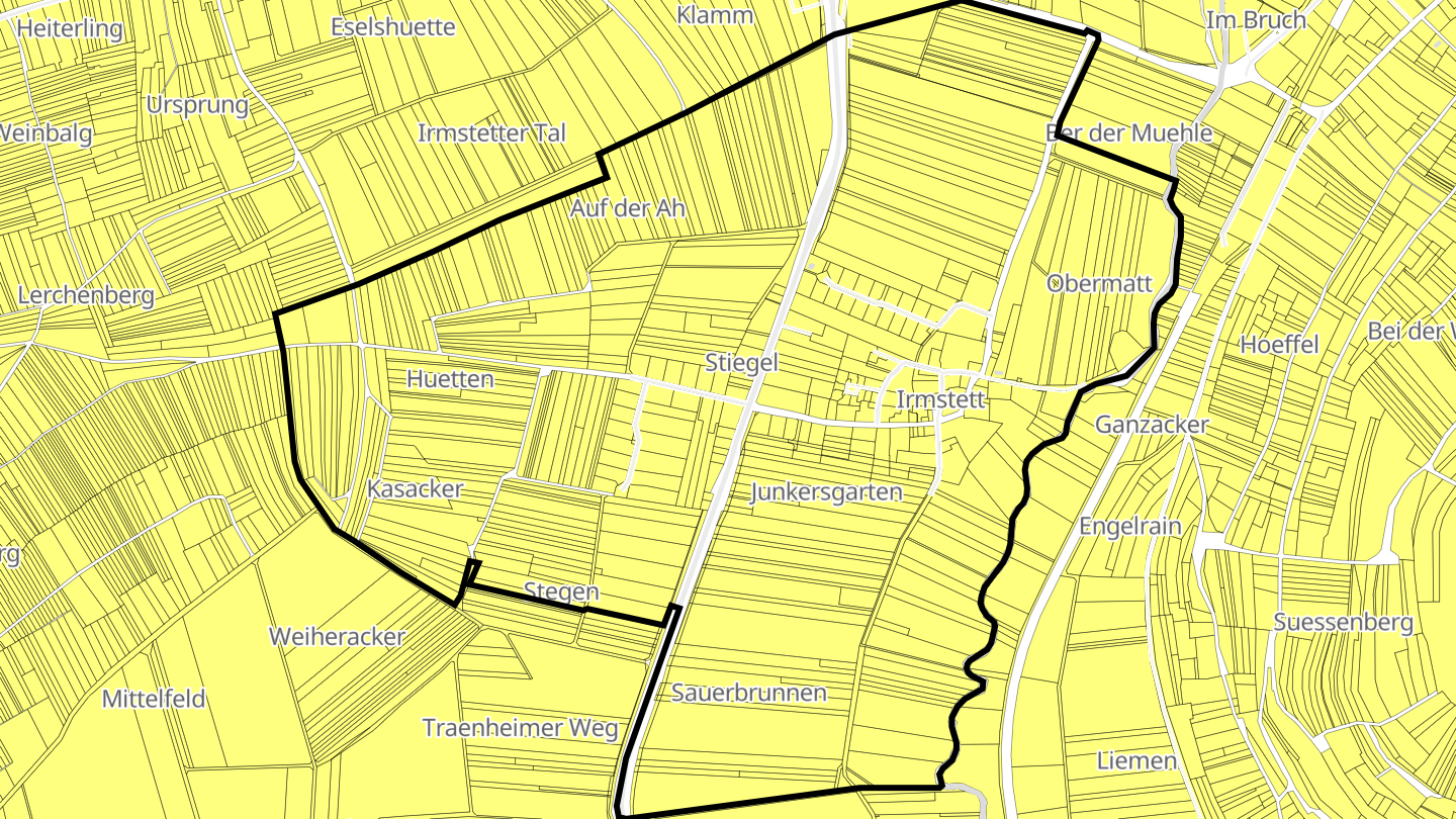 Carte des prix de l'immobilier Irmstett