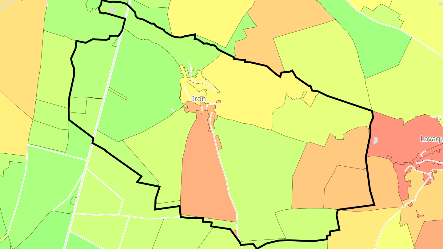 Carte des prix de l'immobilier Iron