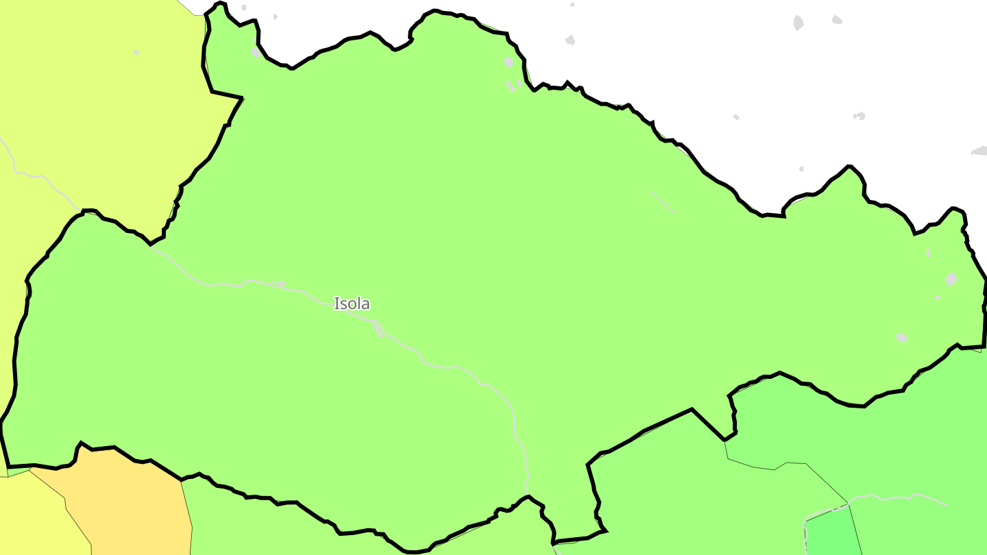 Carte des prix de l'immobilier Isola