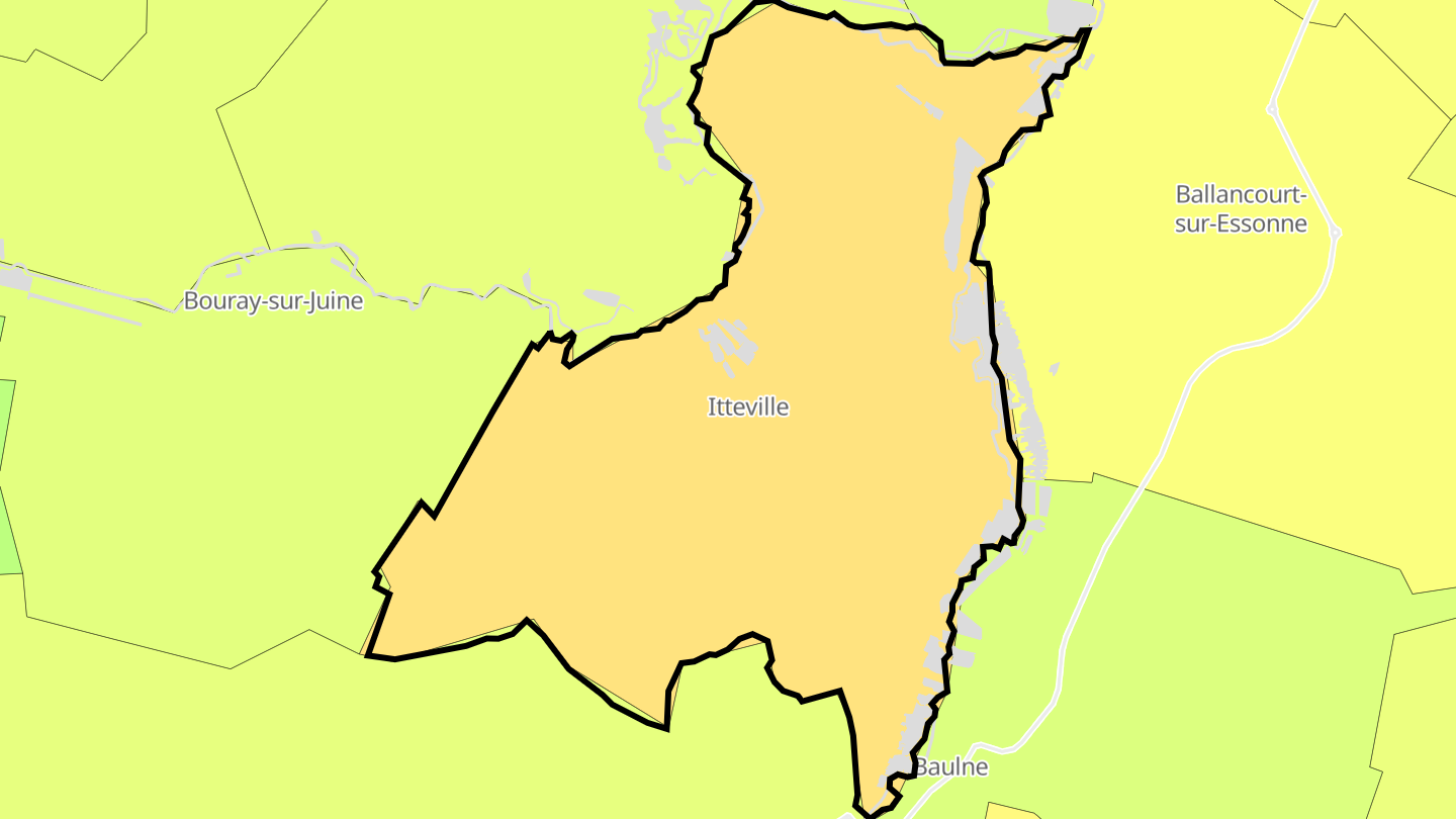 Carte des prix de l'immobilier Itteville