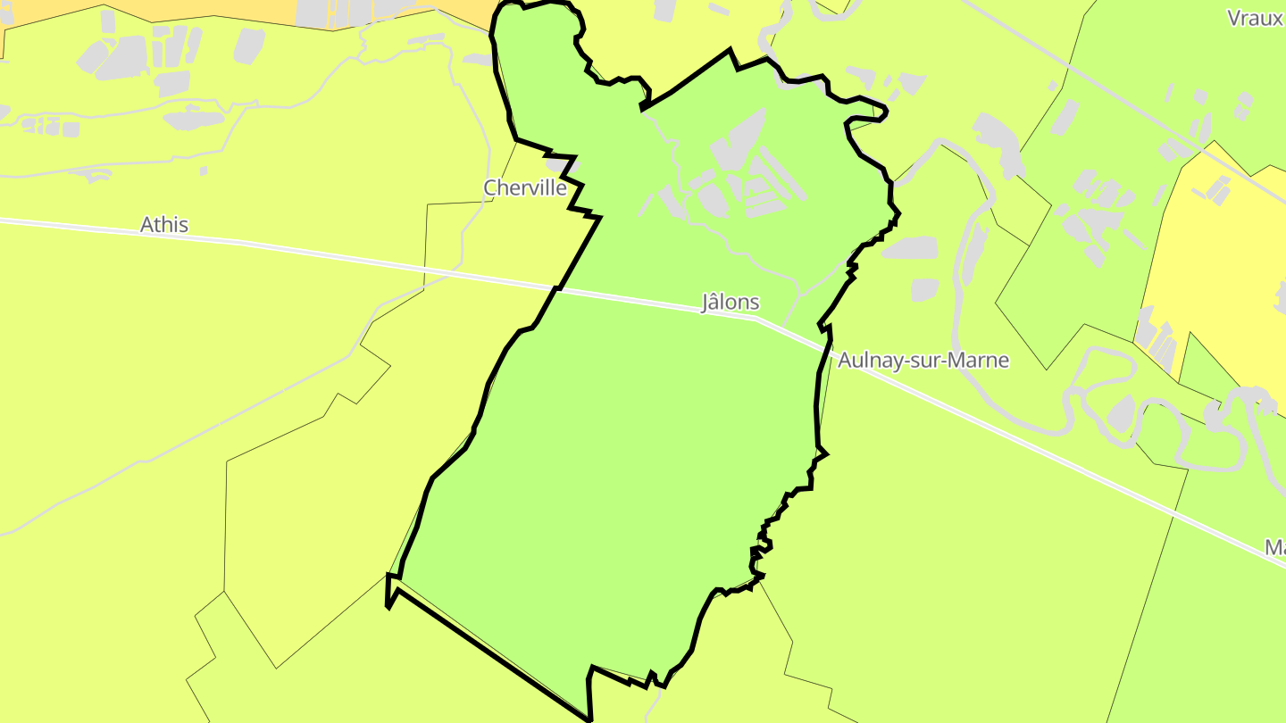 Carte des prix de l'immobilier Jâlons