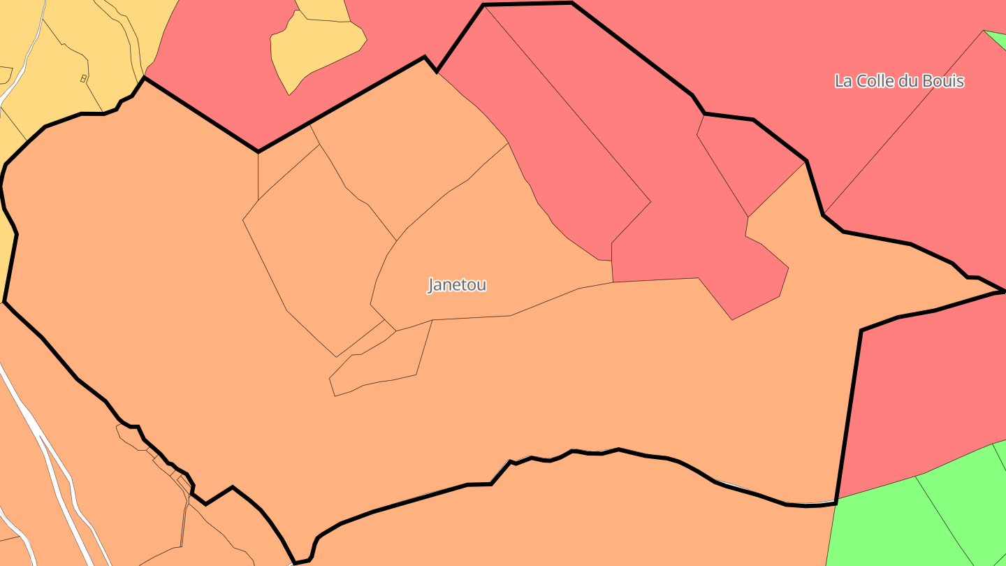 Carte des prix de l'immobilier Janetou