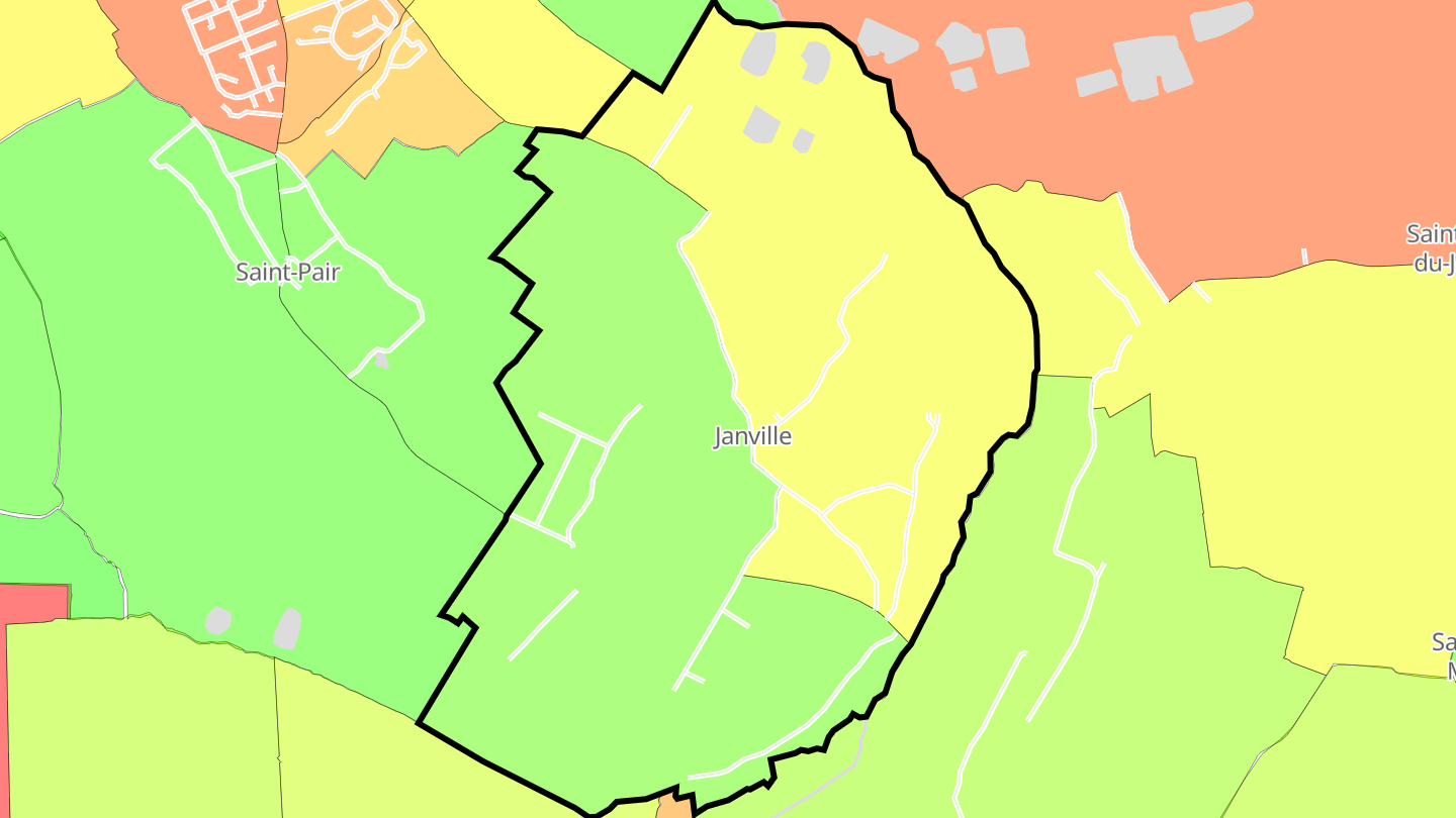 Carte des prix de l'immobilier Janville