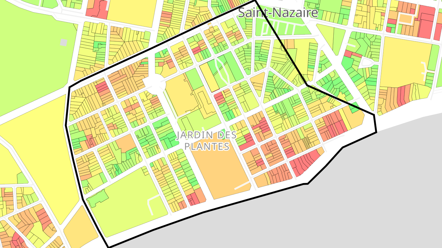 Carte des prix de l'immobilier Jardin des Plantes