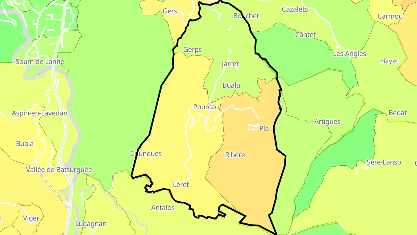 Carte des prix de l'immobilier Jarret