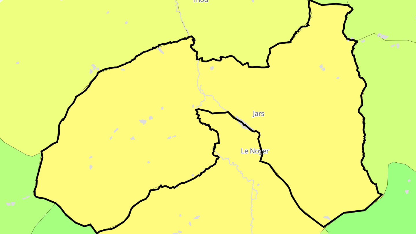 Carte des prix de l'immobilier Jars