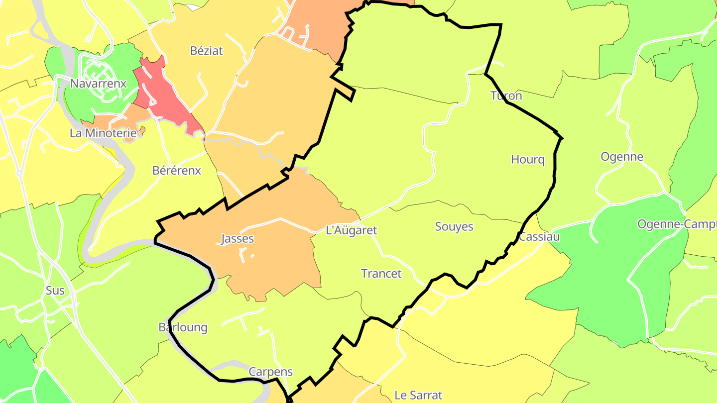 Carte des prix de l'immobilier Jasses
