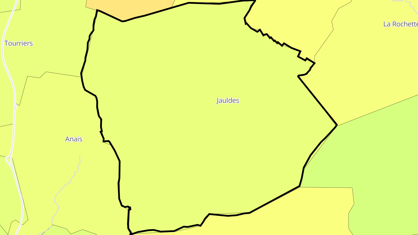 Carte des prix de l'immobilier Jauldes