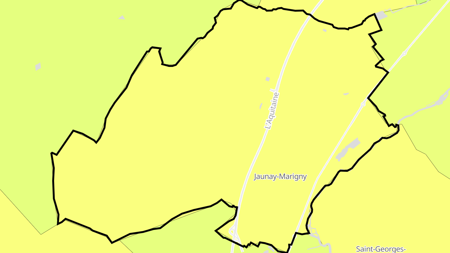 Carte des prix de l'immobilier Jaunay-Clan