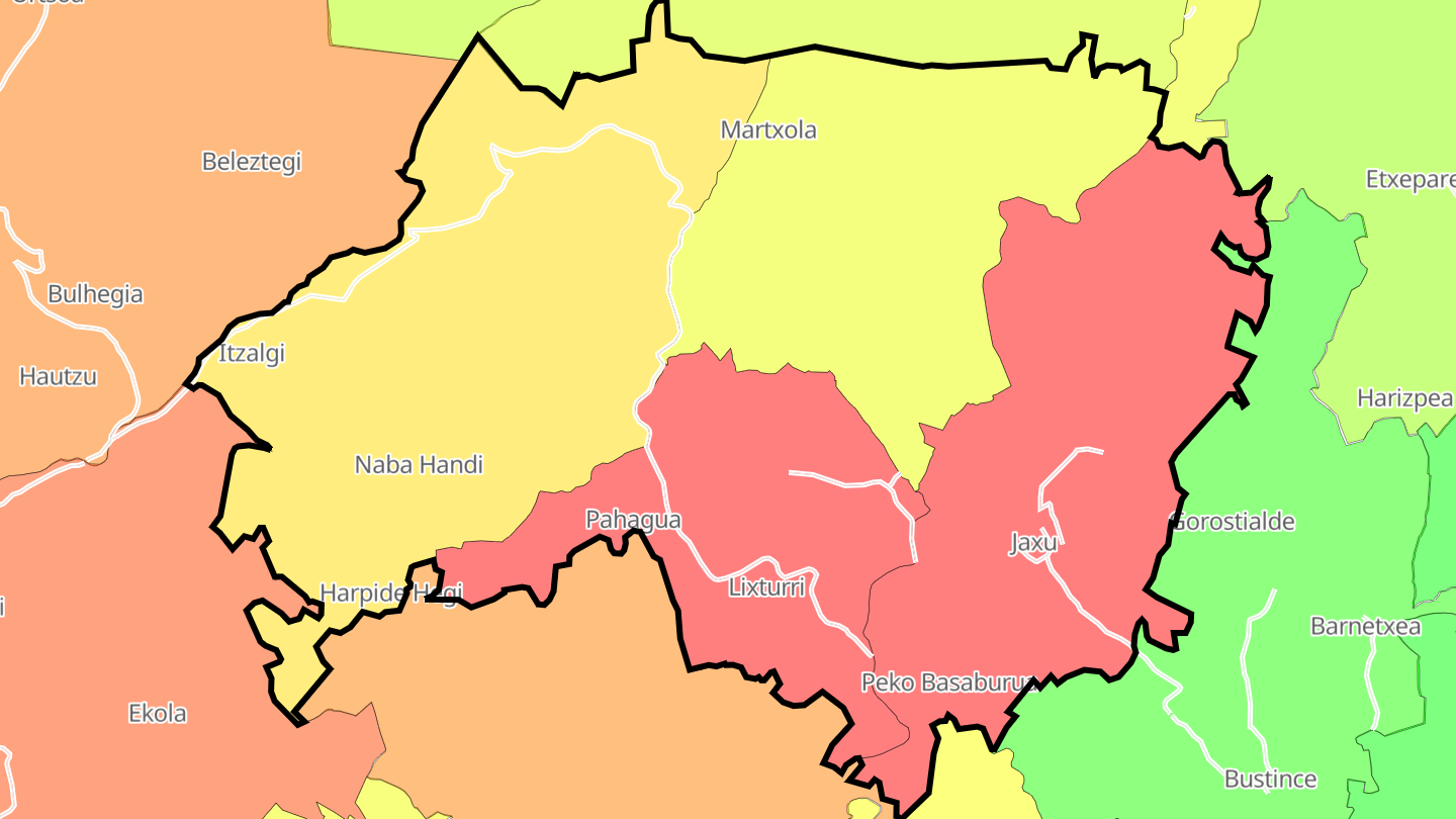 Carte des prix de l'immobilier Jaxu